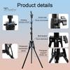 Hairdressing Training Wig Stand 0.5/1.6M Mannequin Head Stand, Height Adjustable Display Tripod for Cosmetology, Training, Styling Hair Perming