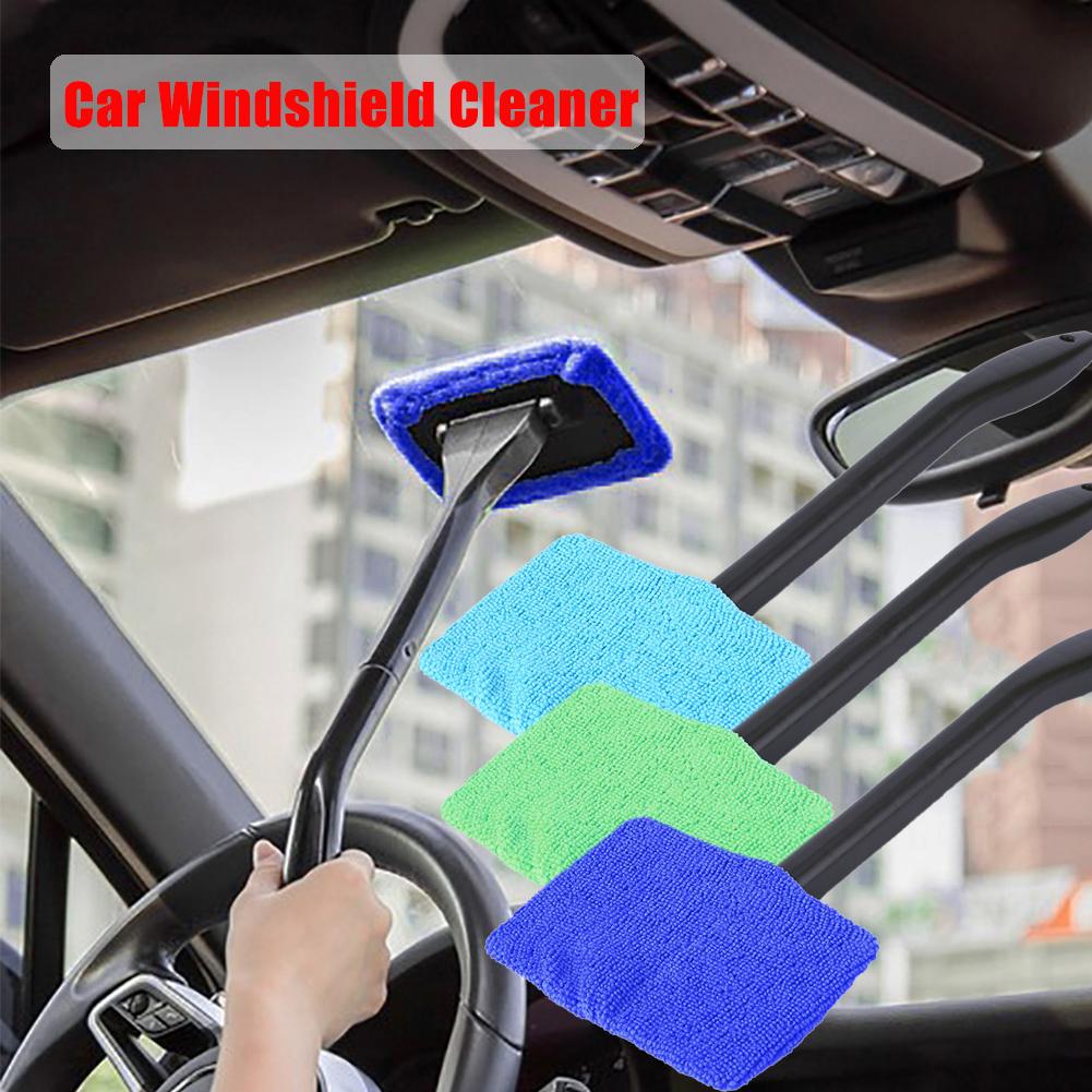 Buy 1pcs Microfiber Car Window Long Handle Cleaning Brush Car