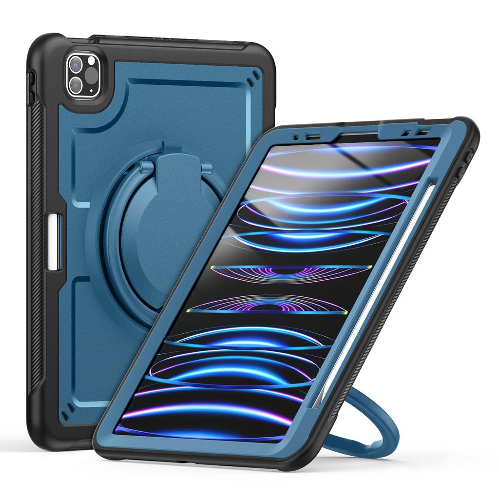 360° drehbarer Griffständer Tablet-Hülle für iPad Pro 13 11 Air 3 4 5 6 7 8 9 10. 11. Generation Mini Stoßfestes Hartschalen-Cover