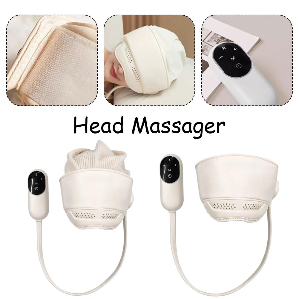 Graphene Heating Head Massager Air Pressure Scalp Massage Eye Hot Compress Relaxation Sleep Aid Rechargeable Design
