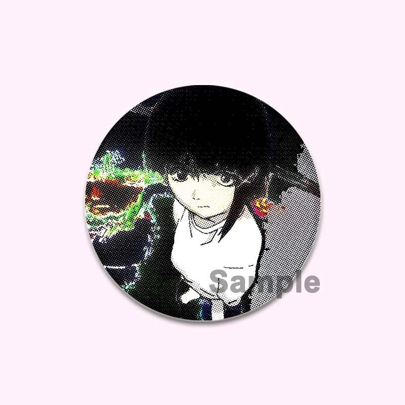 Anime Serial Experiments Lain 32/44/58mm Simple Button Pin Snap In Design Cartoon Brooches Daily Stylish Ornament Handmade Badge