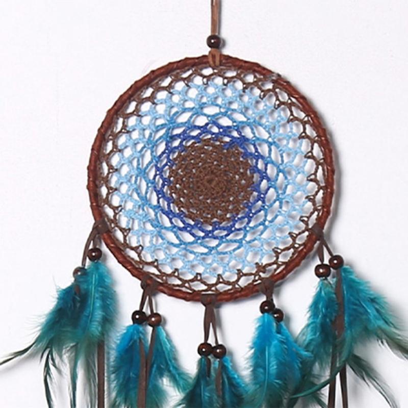 Evil Eye Dream Catchers Wall Hanging Ornaments Feather Wind-Chimes Car Pendant Nursery Home Wedding Bedroom Decorations