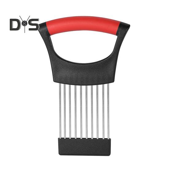 

Держатель для лука для нарезки зубцами из нержавеющей стали, устойчивый к ржавчине овощерезка для картофеля, помидоров, авокадо, яиц, фруктов, лимонов, мяса, вспомогательный инструмент