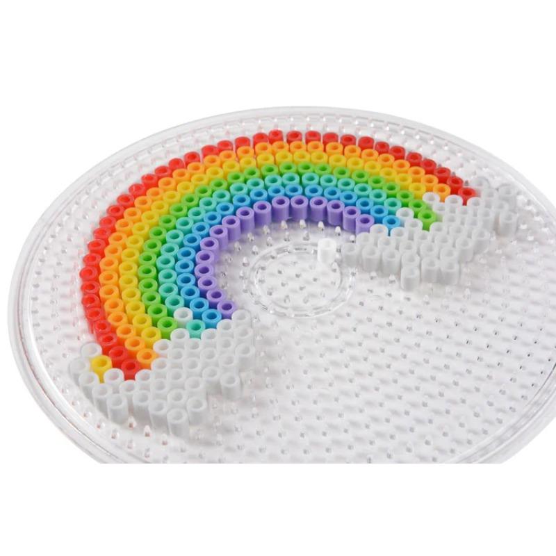 Yant Jouet 5mm Hama Beads Pegboard Transparent Template Board Circular Square tool DIY Figure Material Board Perler Beads