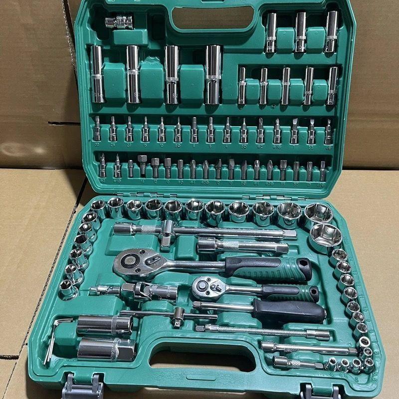 150-Piece Automotive Repair Tool Set: Socket Wrench & Combination Tools for Car Maintenance