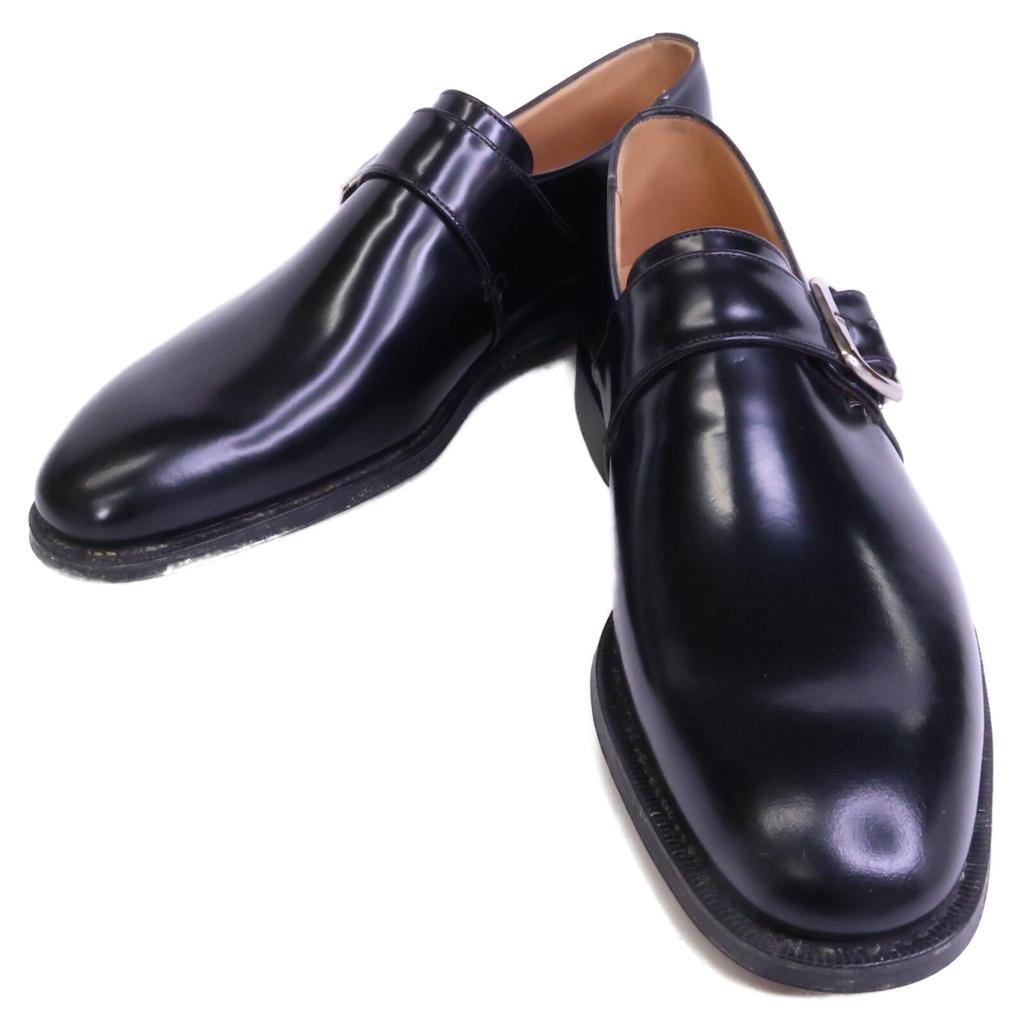 Church's Westbury 173 Polished Binder Monk Strap Shoes shoes 80F blackUsed