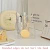 Transparent 3-Compartment Pens Holder Acrylic Desk Organizer Pens Pencils Markers Desktop Storage Box for Office School Supplies