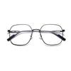 Korean Ultra-Light Metal Square Glasses Frame - Trendy Polygon Design for Men and Women