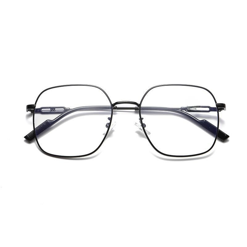 Korean Ultra-Light Metal Square Glasses Frame - Trendy Polygon Design for Men and Women