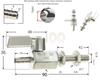 Valvola a Sfera Mini in Acciaio Inossidabile 304 con Raccordo a Innesto per Tubo Grado Sanitario 7mm 8mm 10mm 12mm Giunto per Tubo Gas Acqua Olio Microvalvola Acquario