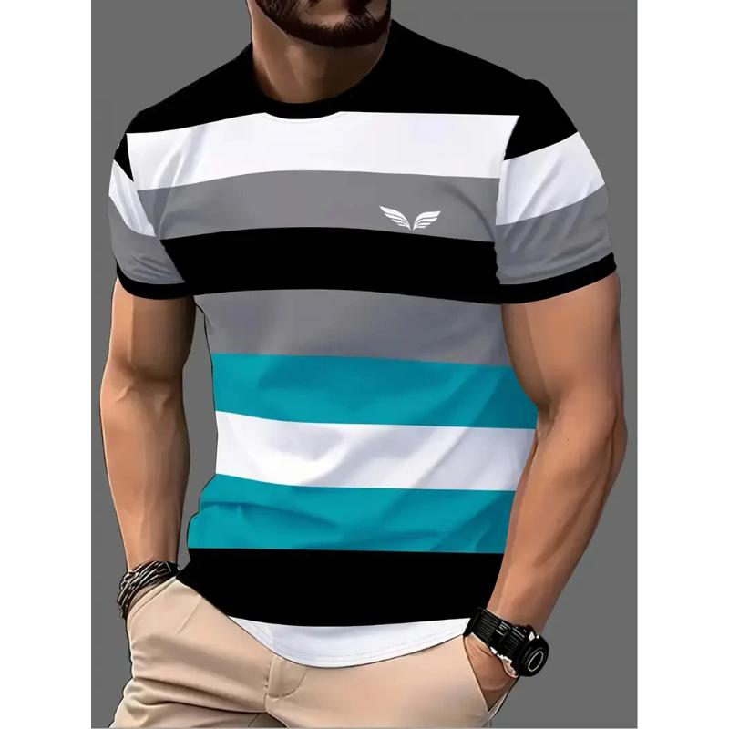 Fashion Printed Short Sleeve Men's Comfort Top Loose T-Shirts Men’s