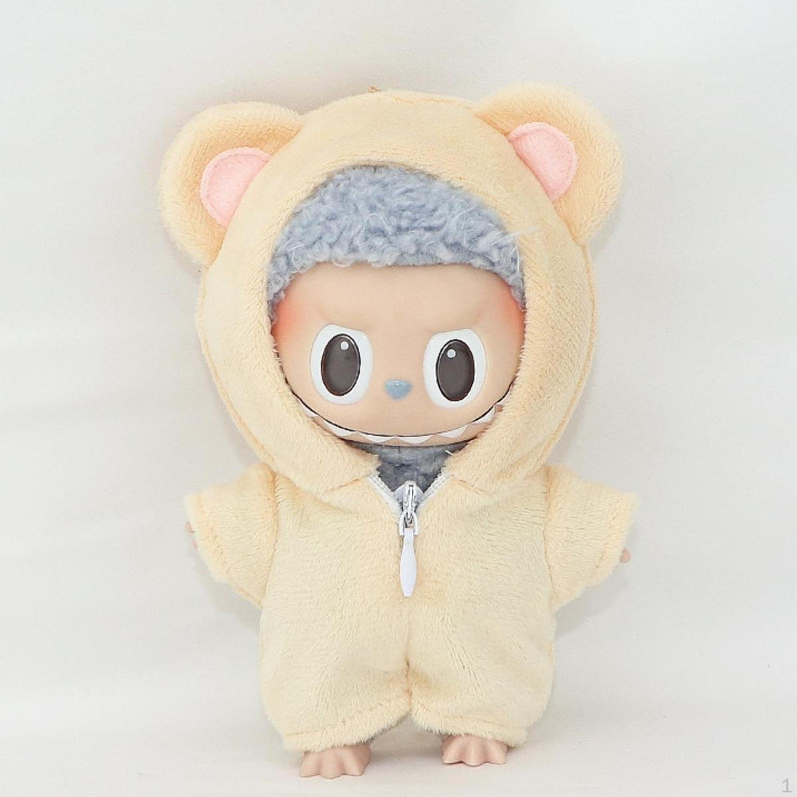 

Stuffed Doll Hooded Jumpsuit Playsuit Hands on Clothing DIY Costumes Coordination Fashion Dress up