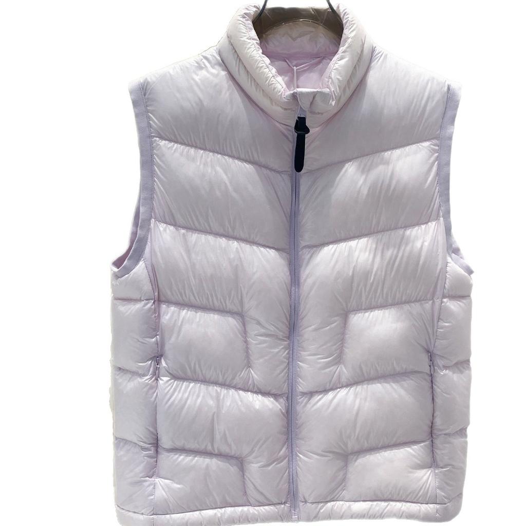 High-end White Goose Down + YKK Zipper Women's Stand-up Collar Thick Outdoor Thick Down Vest Short Down Vest