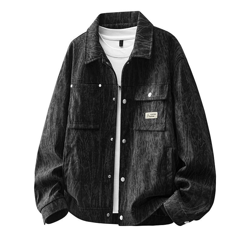 Mens Corduroy Jacket Casual Blazer Business Travel Outerwear With Multiple Pockets