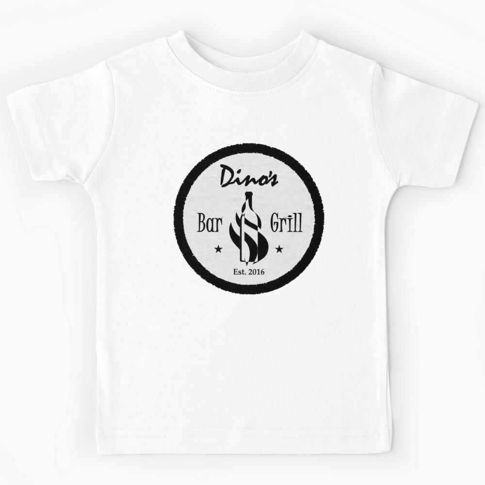 Retro Dino s Bar And Grill Kids T-Shirt 150