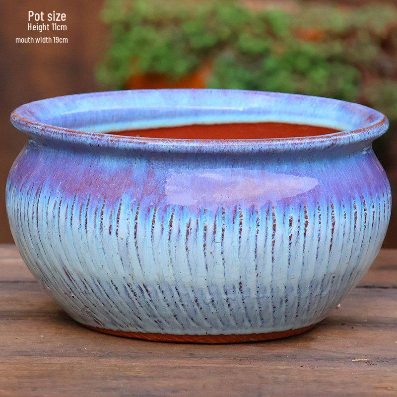 Sonderangebot: Retro Terrakotta Hoher Blumentopf für Sukkulenten oder Rettich