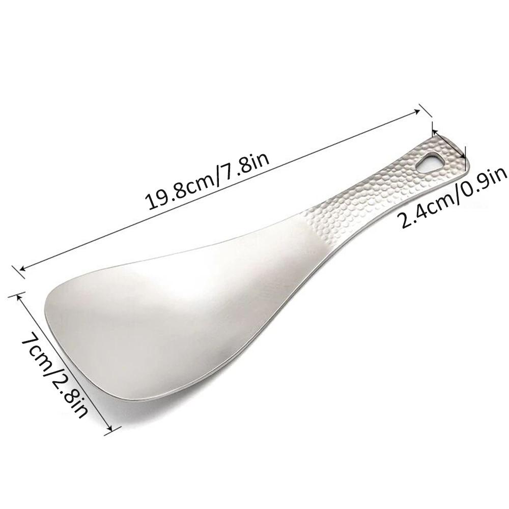 

Rice Spoon, Cooking Spatula, High-Temperature , Perfect for Camping and Kitchen Use, 7.8 IN Length