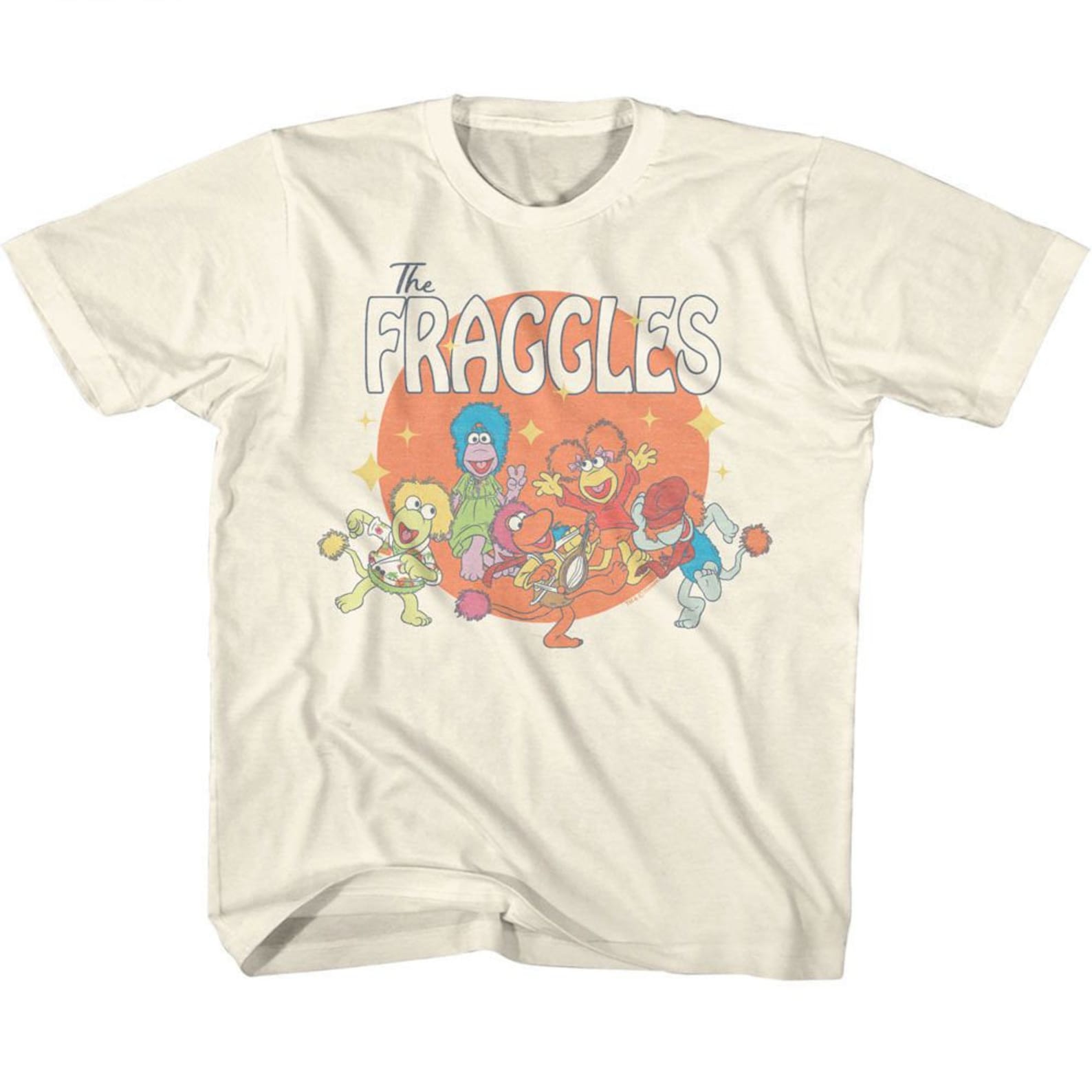 Fraggle Rock Circle Natural Youth T-Shirt 120