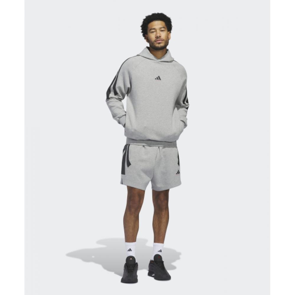 Adidas Basketball Spacer Hoodie   Grey Jd7466