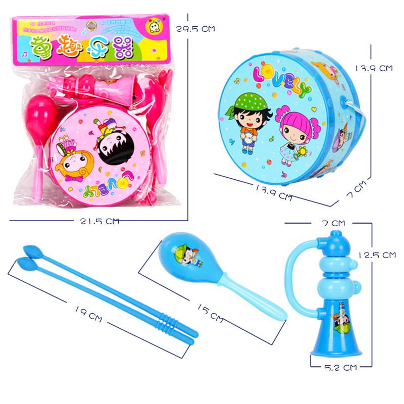 

Аутентичная детская ручная барабанная установка: Набор из 6 музыкальных инструментов для детского сада и игр родителей с детьми