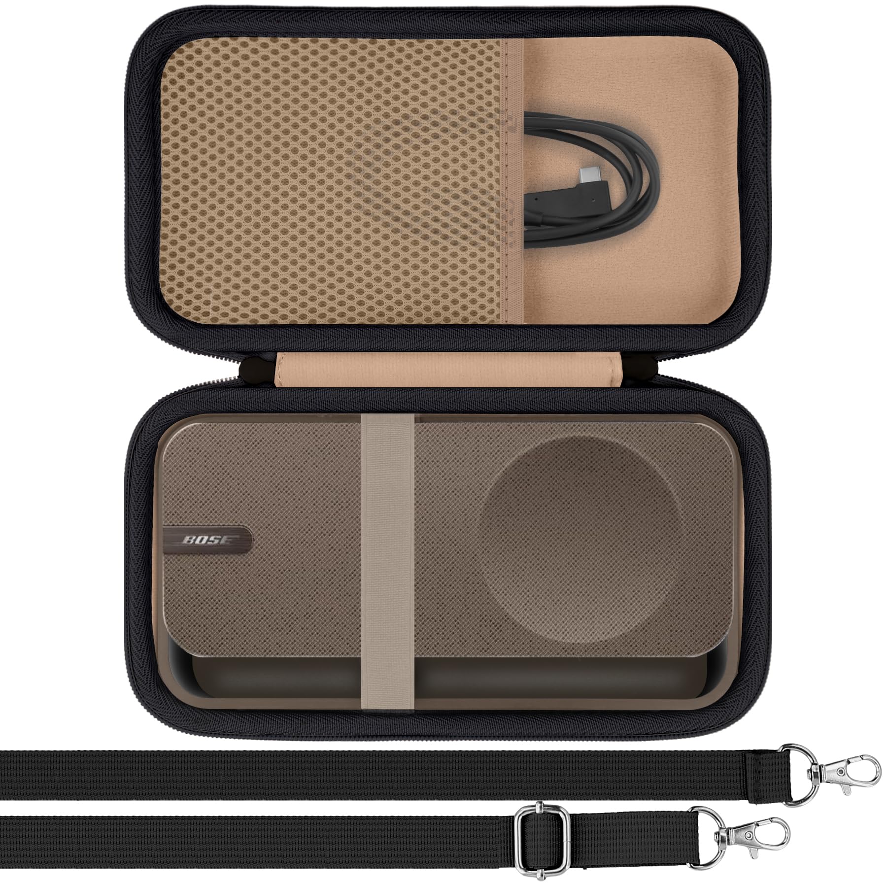 

(Case only) SoundLink Home Bluetooth Speaker Wireless Bluetooth Speaker Storage Case, Brown - co2CREA