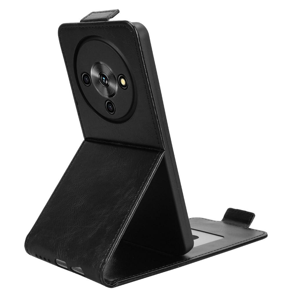 For ZTE Blade A76 5G Stand Case Magnetic Clasp Vertical Flip Leather Phone Cover with Card Holder