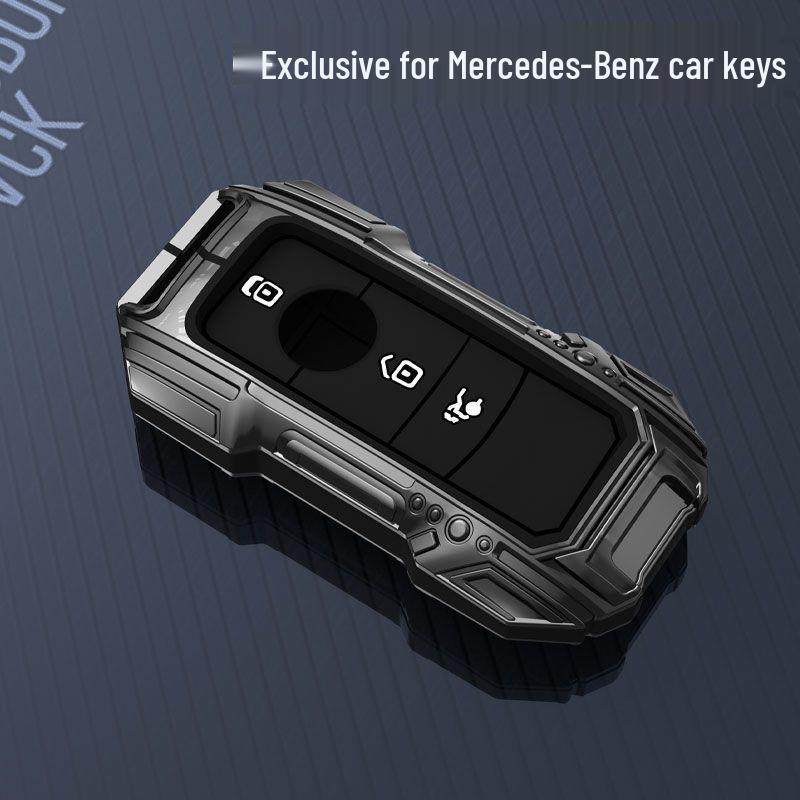 Mercedes Men's Key Case Protective Cover for E300L, C260L, A200L, GLC300L, GLA, and GLE models.