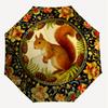 1PC Squirrel Flowers Umbrella-8-Rib Reinforced, Automatic Open, Lightweight & Durable, Cute Fashion Accessory for Outdoor-K1245