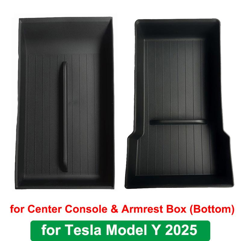 for Tesla Model Y L 2026 Center Console Storage Tray Armrest Box Organizer Box Tesla Model Y Juniper Modification Accessories