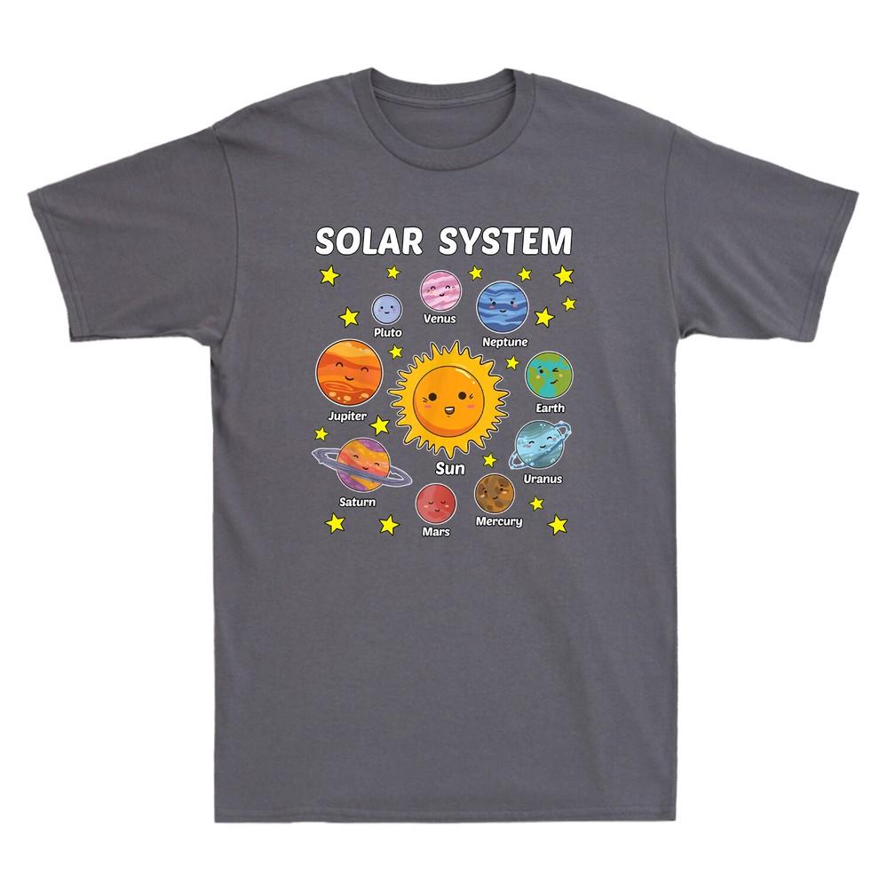 Solar System Planets Science Space Pluto Earth Mars Sun Funny Unisexs TShirt Gift