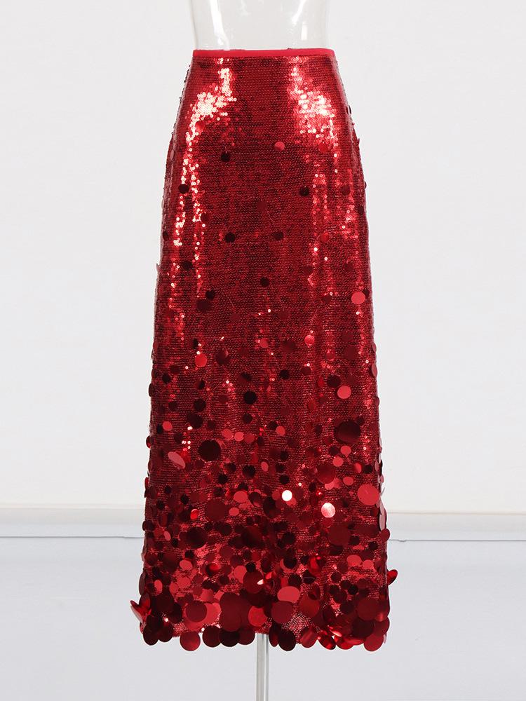 2026 Spring Luxury Sequin Patchwork A-line Evening Gown for Women