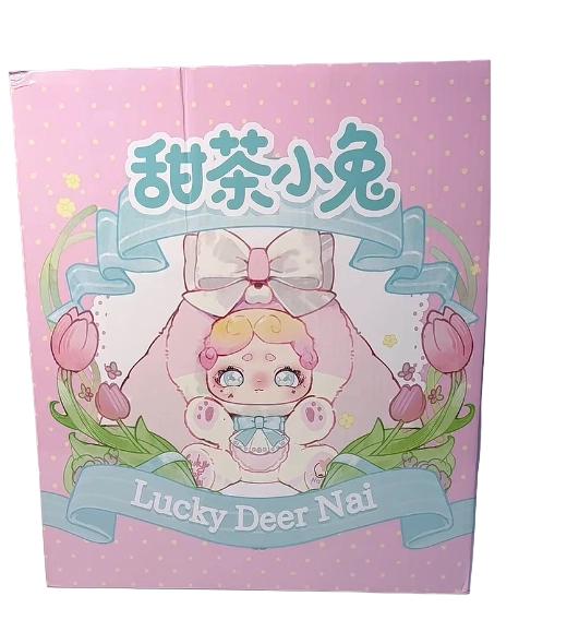 В наличии Счастливый Олень Най Сладкий Чай Кролик 600% Большая Кукла Слепой Ящик Плюш Изысканная Кукла Кукла Подвеска Украшение Детские Подарки на День Рождения