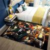 Anime Survey Corps Warrior Group Battle Print Area Rug Non‑Slip Rectangular Floor Mat Manga Fan Gaming Home Decor