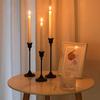 Three Metal Candle Holders, Suitable for Dinner, Wedding Anniversaries, and Birthday Table Accessories (excluding Candles)