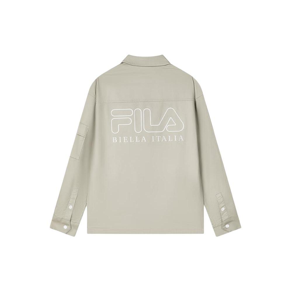 New FILA SS24 Shirt Men's Milk Coffee F11M419705F-DK