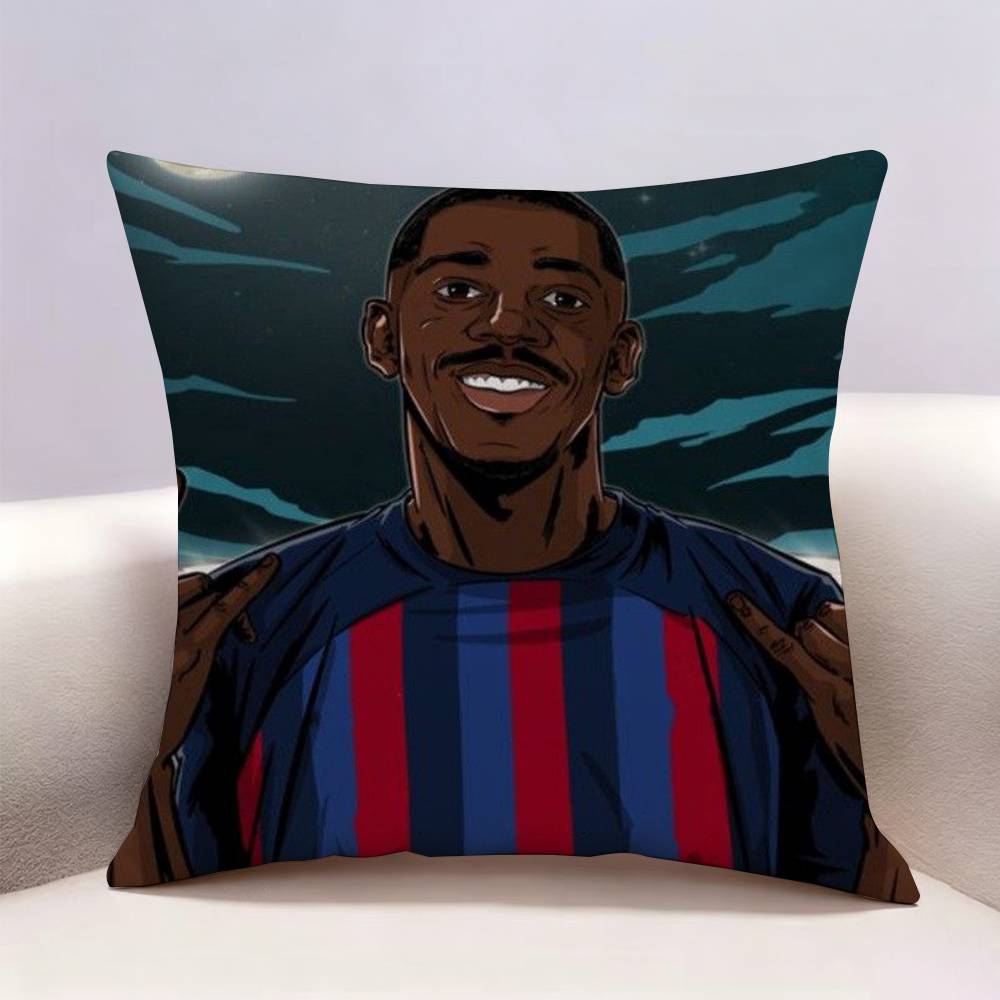 Ousmane D-Dembele Football Double-sided print Pillow Case Pattern Printed Pillowcase For Living Room Sofa Cushion Cover