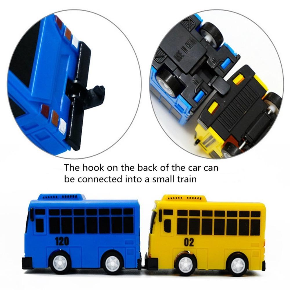 1/64 Cartoon TAYO Bus Kids Toys Mini Pull Back Car Korean Anime Model Bus Toy Play Vehicles Educational Toys for Children Boys Gifts