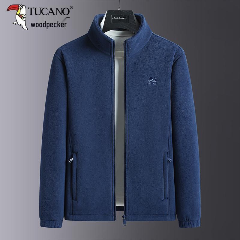 Men's Double-Sided Fleece Jacket - Autumn/Winter Thickened Sweatshirt for Dad