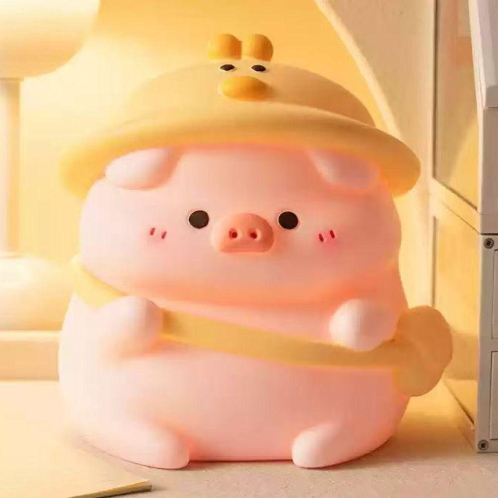 Large Capacity Cute Piggy Bank Vinyl Money Boxes Cartoon Pig Money Box  Students Gifts