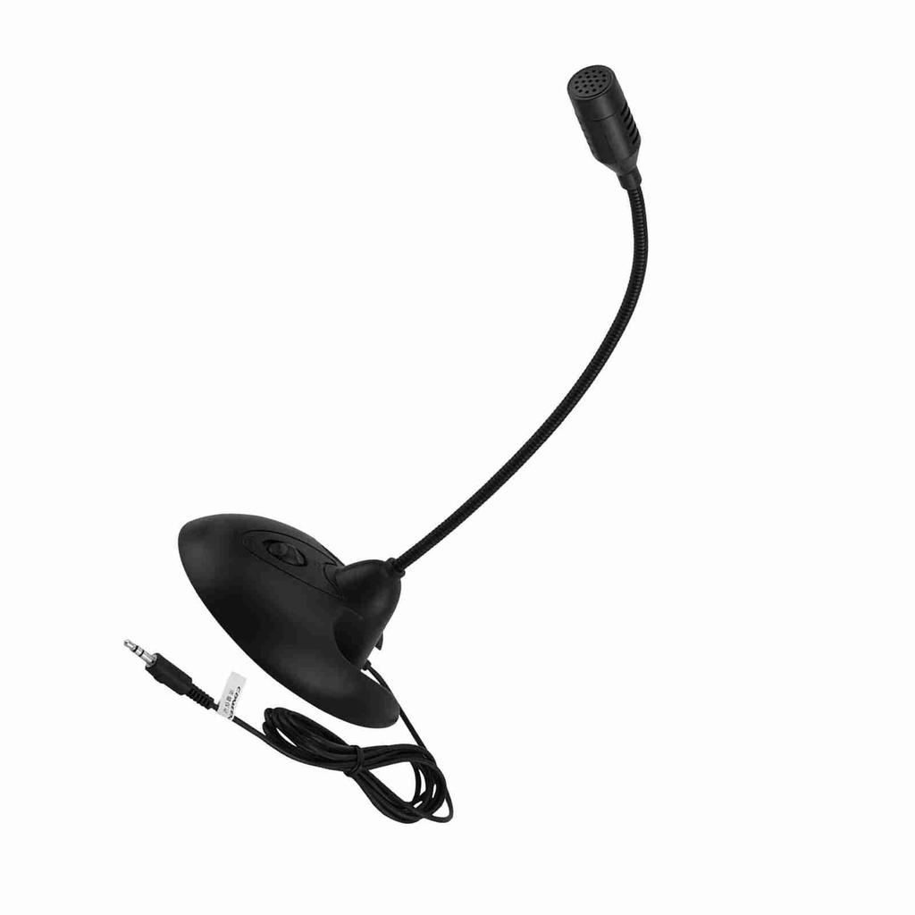 Flexible Gooseneck Desktop Standing Microphone Stereo Karaoke Microphone (Black)