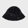 Slowslowly Fruit Handmade Crochet Raffia Bucket Hat _ Black