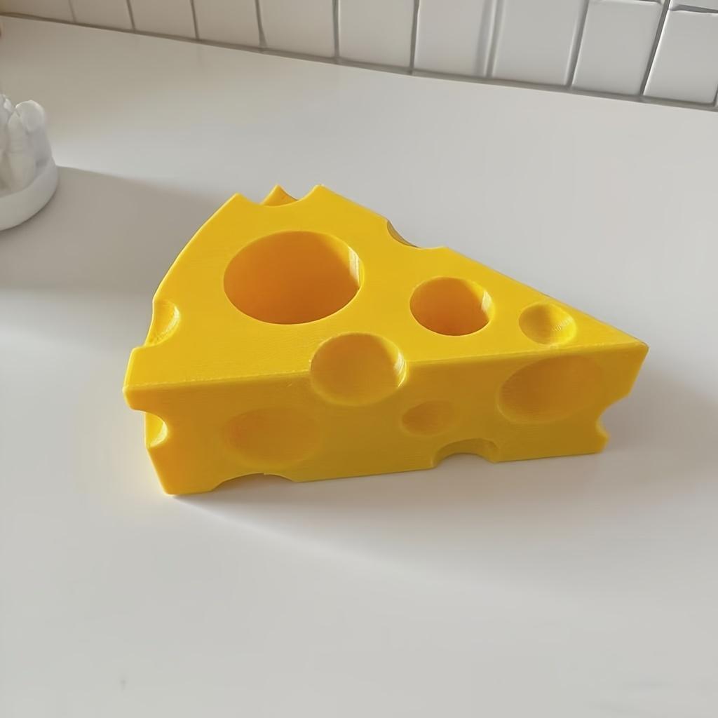 

1 шт. Креативный Милый Забавный Держатель для зубных щеток в виде сыра, Подставка для хранения зубной пасты, Подходит для украшения в качестве подарка на Рождество, Хэллоуин