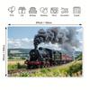 Vintage Steam Train Backdrop, Countryside Railroad Photography Background