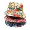Spring and Summer Polyester Print Bucket Hat Fisherman Hat Outdoor Travel Sun Cap for Men and Women 169