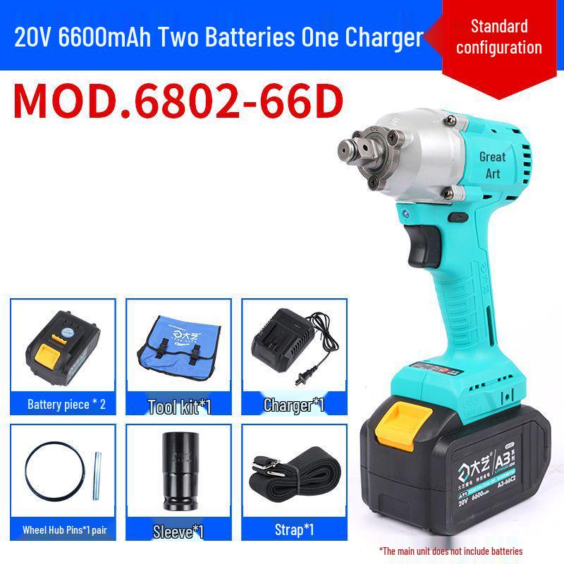 Large Brushless Impact Wrench with Lithium Battery for Scaffolding