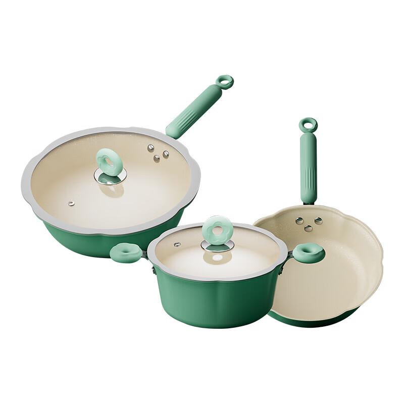 Royalstar Flower Cookware 3-Piece Set