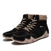 Men's Breathable Suede Boots Lace Up Design Men Casual Boots Ankle Boot Shoes Pig Suede Men Comfortable Shoes