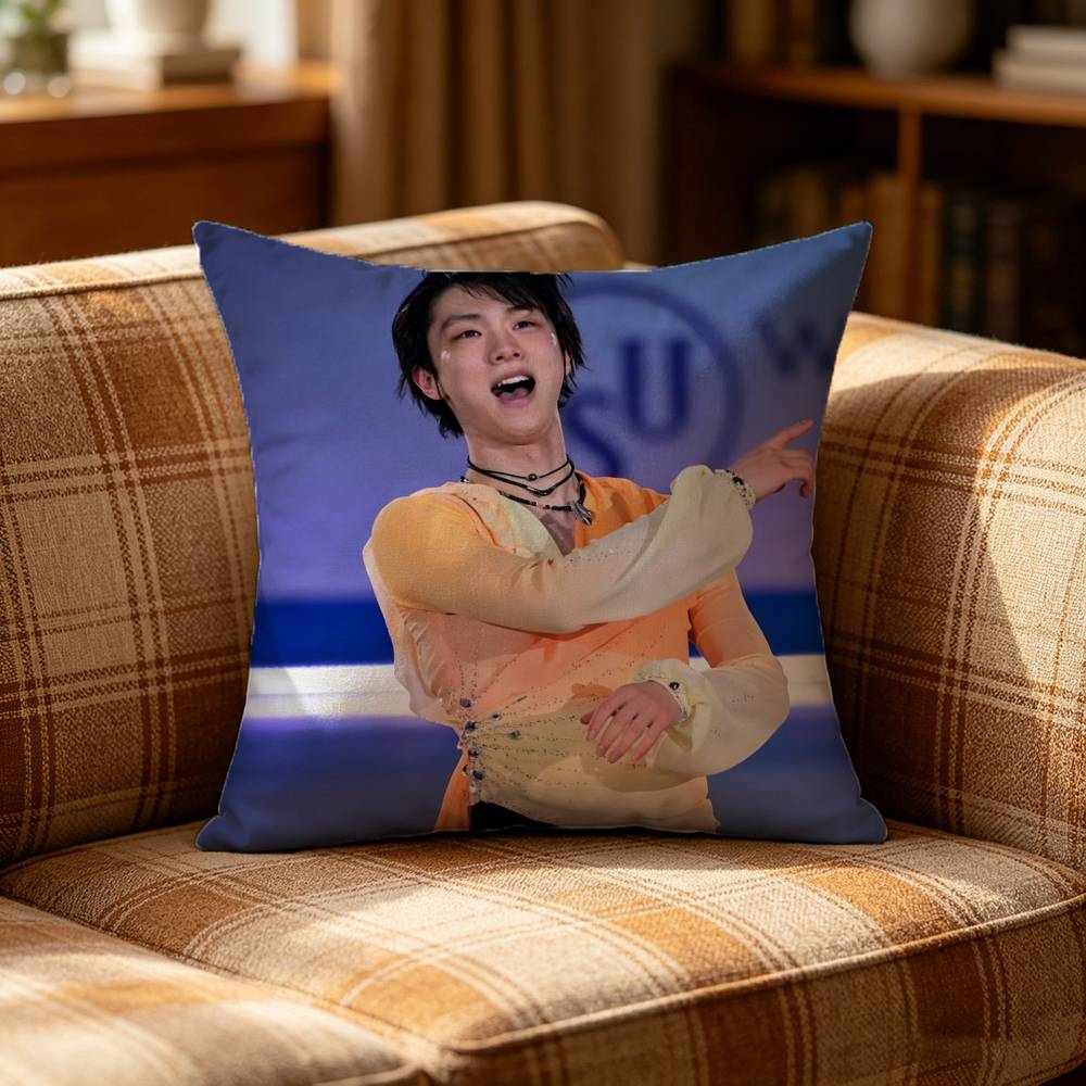 A Jump Legend HHanyu Yuzuru Pillow Case Pattern Printed Pillowcase For Living Room Sofa Cushion Cover