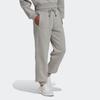 Adidas Womens All Season Pants Solid Color Logo Embroidery Drawstring Cuffed Sports Pants Women Pants Gray HK0442