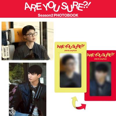BTS Jimin Jung Kook "Are You Sure?! Season2" PHOTOBOOK JAPAN POB Photo Card Official Weverse JAPAN UNIVERSAL MUSIC STORE